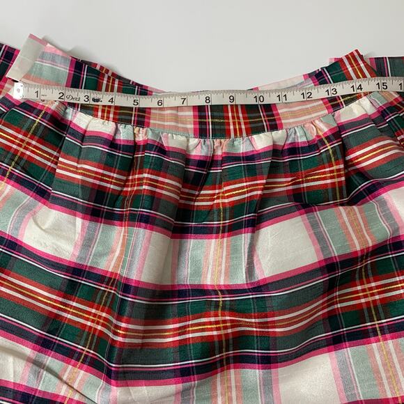 CROWN & IVY NWT Colorful Plaid Mini Skirt Size 8 - Picture 9 of 10